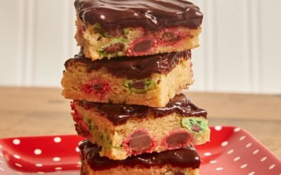 Frosted Candy Cookie Bars